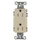 Hubbell Wiring Device-Kellems Straight Blade Receptacle, 5-15R, 15 A, 125V AC, 2 Pole, 3 Wire, Flush Mount, Grounded DR15LATR - alternate 5